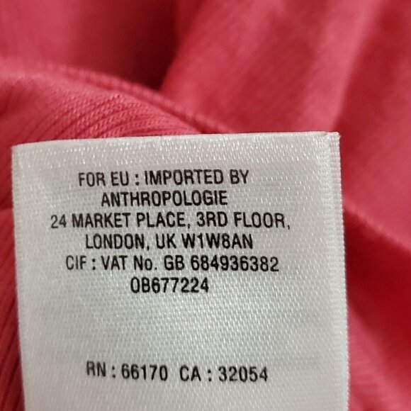 Anthropologie Akemi + Kin Blouse XS Small Pink Capa Fluttered Tunic Top Oversize - Picture 8 of 11